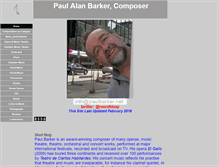 Tablet Screenshot of paulalanbarker.net